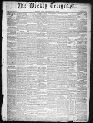 Primary view of object titled 'The Weekly Telegraph (Houston, Tex.), Vol. 22, No. 18, Ed. 1 Wednesday, July 16, 1856'.