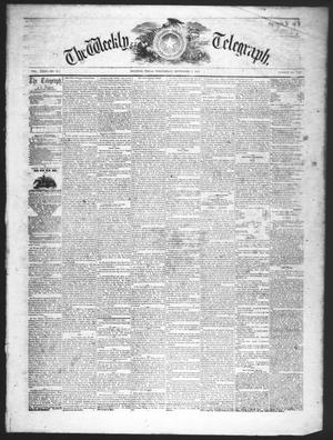 Primary view of The Weekly Telegraph (Houston, Tex.), Vol. 23, No. 24, Ed. 1 Wednesday, September 2, 1857