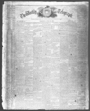 Primary view of The Weekly Telegraph (Houston, Tex.), Vol. 24, No. 15, Ed. 1 Wednesday, June 30, 1858