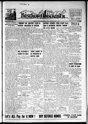 Primary view of object titled 'Bastrop Advertiser (Bastrop, Tex.), Vol. 88, No. 8, Ed. 1 Thursday, May 8, 1941'.