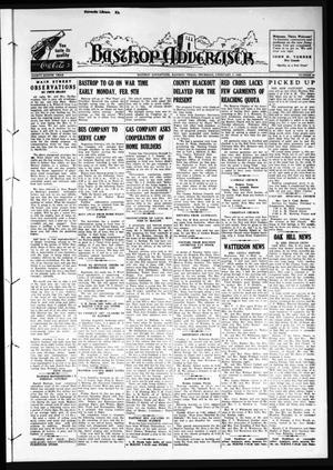 Primary view of object titled 'Bastrop Advertiser (Bastrop, Tex.), Vol. 88, No. 46, Ed. 1 Thursday, February 5, 1942'.