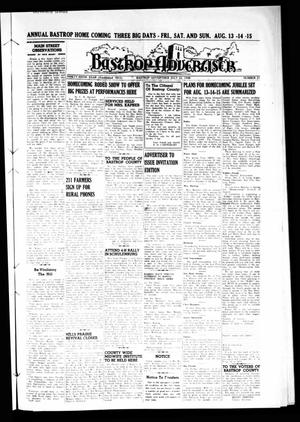 Primary view of object titled 'Bastrop Advertiser (Bastrop, Tex.), Vol. 96, No. 21, Ed. 1 Thursday, July 22, 1948'.