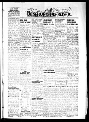 Primary view of object titled 'Bastrop Advertiser (Bastrop, Tex.), Vol. 97, No. 23, Ed. 1 Thursday, August 4, 1949'.