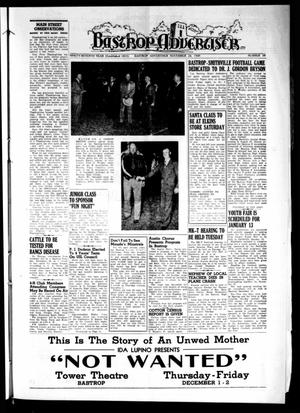 Primary view of object titled 'Bastrop Advertiser (Bastrop, Tex.), Vol. 97, No. 39, Ed. 1 Thursday, November 24, 1949'.