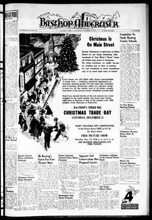 Primary view of object titled 'Bastrop Advertiser (Bastrop, Tex.), Vol. 105, No. 42, Ed. 1 Thursday, December 19, 1957'.