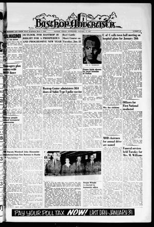 Primary view of object titled 'Bastrop Advertiser (Bastrop, Tex.), Vol. 110, No. 47, Ed. 1 Thursday, January 17, 1963'.