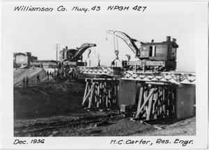 Primary view of object titled '[Photograph of Construction Site]'.