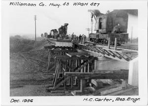 Primary view of object titled '[Photograph of the Construction of u.s. Hwy 43]'.