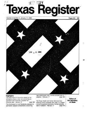Primary view of object titled 'Texas Register, Volume 9, Number 5, Pages 361-390, January 17, 1984'.