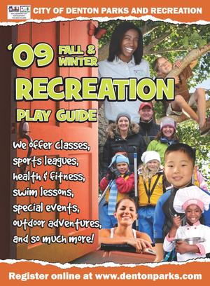 Catalog for City of Denton Parks and Recreation, Fall & Winter 2009
