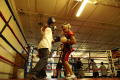 Primary view of [Boys boxing in practice ring]