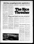Primary view of The Rice Thresher (Houston, Tex.), Vol. 65, No. 24, Ed. 1 Thursday, February 16, 1978