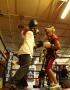 Thumbnail image of item number 1 in: '[Two boys boxing in practice ring]'.