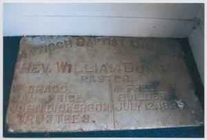 Primary view of object titled 'Head Cornerstone at Antioch Baptist Church'.