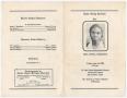 Thumbnail image of item number 3 in: '[Funeral Program for Annie L. Burleson, June 16, 1989]'.