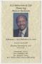 Primary view of [Funeral Program for Melvin Burleson, February 18, 2008]