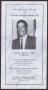Primary view of [Funeral Program for Charles Dwight Burns, Sr., March 25, 2002]