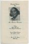 Thumbnail image of item number 1 in: '[Funeral Program for Elvanna Burrowes, April 15, 1983]'.