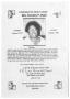 Pamphlet: [Funeral Program for Dorothy P. Bush, January 9, 2002]