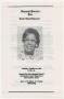 Pamphlet: [Funeral Program for Viola Edmerson, October 16, 1979]