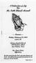 Pamphlet: [Funeral Program for Keith Stovall Harrell, February 20, 2004]