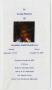 Primary view of [Funeral Program for Geraldine Smith Henderson, December 8, 2009]