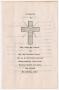 Primary view of [Funeral Program for Mamie Lee Jackson, July 4, 1960]