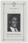 Pamphlet: [Funeral Program for Melvin Shelton Jackson, Jr., January 24, 1998]