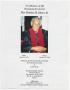 Pamphlet: [Funeral Program for Hamice R. James, Jr., October 19, 2006]