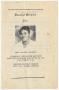 Primary view of [Funeral Program for Maude Johnson, December 7, 1972]