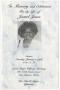 Pamphlet: [Funeral Program for Joanel Jones, January 3, 1998]