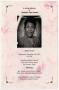 Pamphlet: [Funeral Program for Tommie Faye Jones, December 26, 2001]