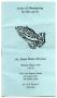 Pamphlet: [Funeral Program for Annie Marie McClure, May 9, 1994]