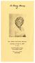 Pamphlet: [Funeral Program for Alberta Pearl Brown McHenry, January 21, 1989]