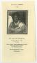 Pamphlet: [Funeral Program for Carrie Mae Montgomery, May 4, 1990]