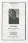 Pamphlet: [Funeral Program for Jimmy Morgan, September 25, 1991]