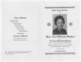 Thumbnail image of item number 3 in: '[Funeral Program for Lois Williams Mosley, May 27, 1966]'.