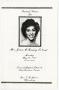Pamphlet: [Funeral Program for Joan M. Burley O'Neal, May 28, 1984]