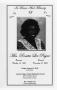 Primary view of [Funeral Program for Rosetta Lee Payne, January 8, 2010]