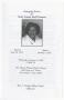 Primary view of [Funeral Program for Louise Ezell Pearson, January 19, 2005]