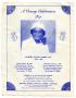 Pamphlet: [Funeral Program for Martha Althea Perry, October 20, 1989]