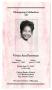 Pamphlet: [Funeral Program for Vivian Ann Perryman, June 17, 2005]