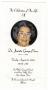 Pamphlet: [Funeral Program for Juanita George Pierce, August 26, 2003]