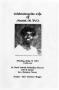 Pamphlet: [Funeral Program for Muriel M. Polk, July 28, 2003]