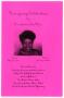 Pamphlet: [Funeral Program for Jennie Lee Price, January 18, 2003]