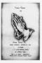 Pamphlet: [Funeral Program for Moses Prince, Sr., December 11, 1989]