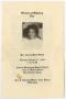 Pamphlet: [Funeral Program for Mrs. Geneca Bilton Smith, January 23, 1989]