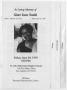 Primary view of [Funeral Program for Irene Smith, June 30, 1995]