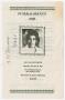Primary view of [Funeral Program for Pauline Smith, October 22, 1977]