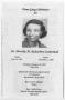 Pamphlet: [Funeral Program for Dorothy M. Richardson Sutherland, November 18, 2…